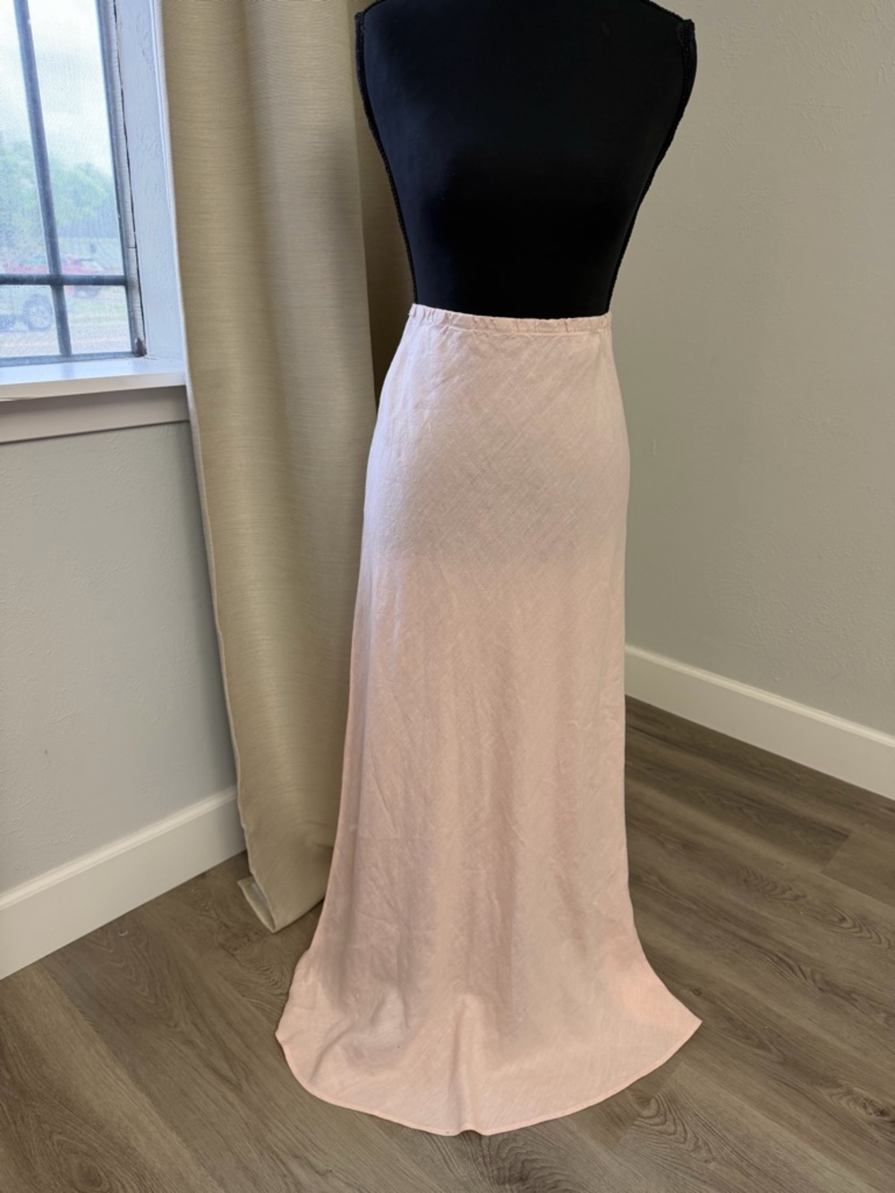 Bryn Walker Pink Linen Maxi Women's Skirt